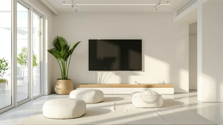 Samsung Frame TV perfectly mounted